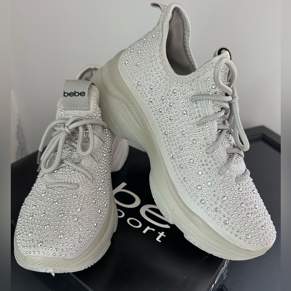 BEBE Embellishing Sneaker With Sparkling Crystals ๐ - Picture 1 of 3